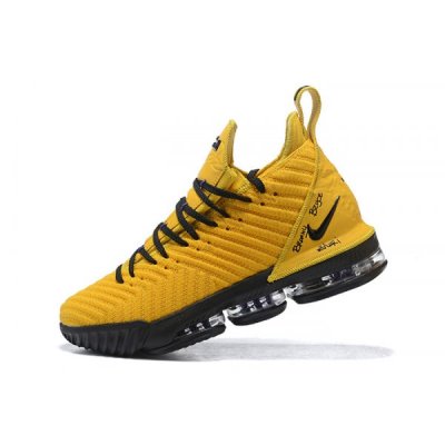 Nike Erkek Lebron 16 Sarı / Siyah Basketbol Ayakkabısı Türkiye - I3JXZHRK